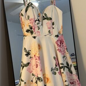 Windsor Cream and Green Dress